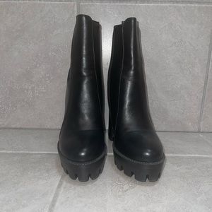 Black ankle boots